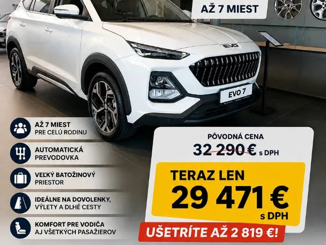 Osobné vozidlá - EVO 7 EVO 7 - 2026, 6-st. automatická