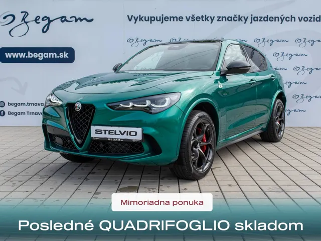 Osobné vozidlá - Alfa Romeo Stelvio Quadrifoglio 2.9 V6 Bi-Turbo AWD A/T Alfa Romeo Stelvio - 2026, 8-st. automatická