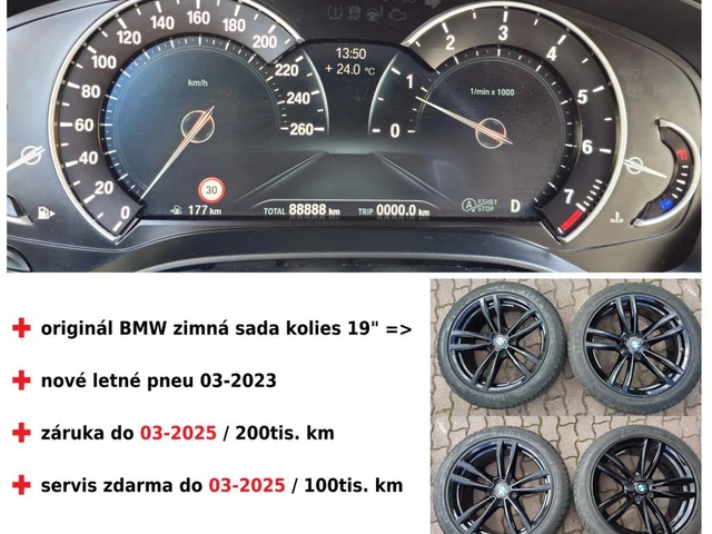 BMW rad 6 GT 640i xD M-Sport ZÁRUKA zimná sada kolies masáž